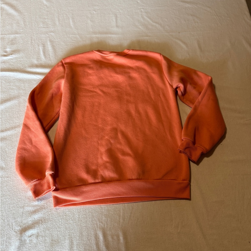 SHEIN Orange‎ Crewneck Sweater Good things are Coming Women’s Size Small - Picture 7 of 7
